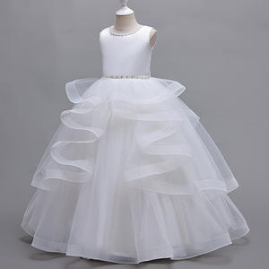 <span class=keywords><strong>Robe</strong></span> sans manches haut de gamme pour filles <span class=keywords><strong>robe</strong></span> de princesse moelleuse assistant à la <span class=keywords><strong>robe</strong></span> de soirée de l'hôte de <span class=keywords><strong>mariage</strong></span> - Product Image 2