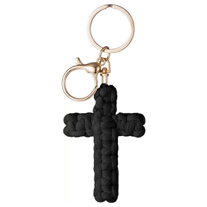 <span class=keywords><strong>Porte</strong></span>-clés en <span class=keywords><strong>macramé</strong></span> en forme de croix, <span class=keywords><strong>porte</strong></span>-clés Jésus, accessoires de voiture chrétiens, <span class=keywords><strong>porte</strong></span>-clés en croix douce fait à la main, décoration bohème pour femmes et hommes, cadeaux - Product Image 6