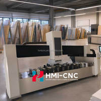 Routeur CNC industriel automatique certifié CE pour le polissage des bords de comptoirs en granit, marbre et quartz, la découpe de trous d'évier et le fraisage de surface