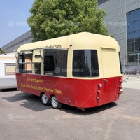 Remorque alimentaire en acier galvanisé pour matcha, desserts, thé boba, vente de snacks tendance en rue, design moderne de stand de restauration