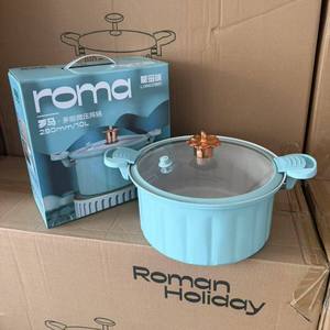 Meilleures ventes : Marmite à soupe en fonte émaillée de 8L grande capacité, à double poignée, avec couvercle en verre, pour cuisson à micro-pression, en ensemble - Product Image 5