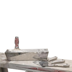 Scatola spatola in acciaio inossidabile muro a secco in muratura vassoio secchio con impugnatura morbida coltello per mastice per intonacatura in muratura - Product Image 4