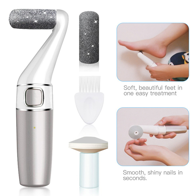 Korea Hot Sale Pedicure Planer USB Charging Foot Callus Remover Foot Grinder Replacement Head Foot Callus Remover