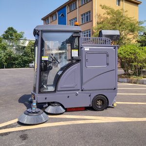 Machine de balayage électrique multifonctionnelle à batterie, mini autoportée, pour le nettoyage des sols dans les campus et les complexes d'appartements - Product Image 2