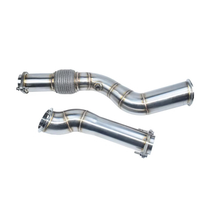Tuyau de descente en acier inoxydable haute performance avec bouclier thermique pour mise à niveau du système d'échappement des BMW <span class=keywords><strong>M2</strong></span> M3 M4 G80 G82 G87 3.0T (2021-2024) - Product Image 2