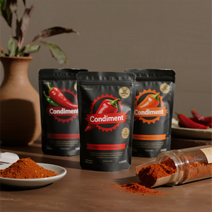 사용자 정의 라미네이트 스탠드 업 파우치 매운 향신료 포장 재료 조미료 봉인 가방 조미료 향신료 포장 가방 - Product Image 6