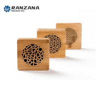 Base en bois de bambou usinée CNC de précision pour brûleur d'aromathérapie en bois parfumé, produits de base pour usinage du bois, centre de fraisage du bois