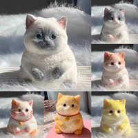 Mainan Squishy Kucing Lucu Kawaii dari Silikon Lembut untuk Menghilangkan Stres, Pereda Kecemasan, Teman Meja, Hadiah untuk Anak-Anak dan Dewasa, Dekorasi Meja, Hadiah