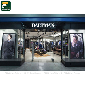 ราวแขวนเสื้อผ้าแบบท่อ ระบบจัดแสดงเสื้อผ้าอุตสาหกรรม อุปกรณ์ตกแต่งร้านค้าปลีกเสื้อผ้า - Product Image 4