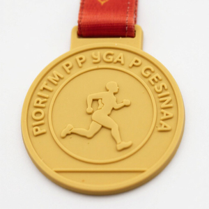 Médaille de sport personnalisée en PVC souple 2D, en silicone, en caoutchouc, avec design sur mesure, pour récompenses d'entreprise - Product Image 1