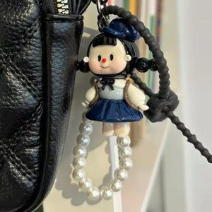 Colgante de bolso colgante de arcilla hecha a mano pura colgante de teléfono móvil Split More Sister llavero para enviar Bgirlfriends regalo encantador exquisito - Product Image 4