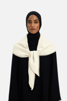 Vente en gros MERRACHI Foulard carré bandana à bord picoté, grande taille, en viscose premium, élégant et luxueux