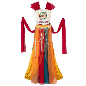 Traje de Danza Clásica China para Mujer Adulta, Estilo Tradicional Chino, Dunhuang Feitian, para Representaciones de Ópera, Poliéster Digital - Product Image 5