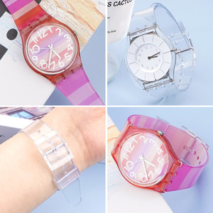 Correas de <span class=keywords><strong>Reloj</strong></span> de PVC de 16 mm, 17 mm y 19 mm, Correas de Muñeca para Relojes <span class=keywords><strong>Swatch</strong></span>, Accesorios para Relojes - Product Image 3