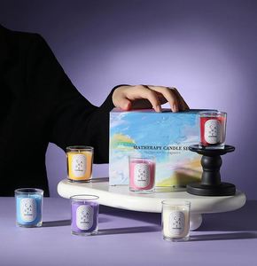 Bougies Parfumées pour la Décoration Intérieure, Cadeaux d'Anniversaire, Coffret Cadeau Saint-Valentin, Ensemble de Bougies en Pot - Product Image 1