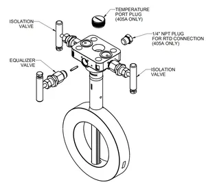 3051SFC Smart Compact Orifice Plate <b>Flow</b> <b>Meter</b>, 4-20mA HART Differential Flowmeter - Product Image 4