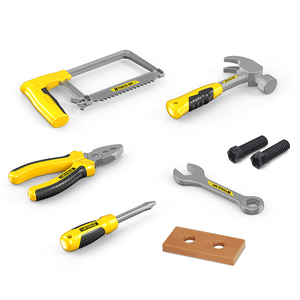 Coffret d'outils de jeu pour enfants avec marteau, scie, pinces, clé à molette, tournevis et mallette de transport pour l'apprentissage ludique - Product Image 2