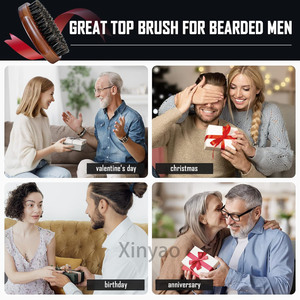 <span class=keywords><strong>Spazzola</strong></span> per <span class=keywords><strong>Barba</strong></span> in Legno Personalizzata con Logo, 100% Setole di Cinghiale, Legno Nero Noce, <span class=keywords><strong>Spazzola</strong></span> Portatile Piccola per Rasatura e Baffi <span class=keywords><strong>da</strong></span> Uomo - Product Image 6