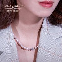 Collier de perles d'eau douce naturelles AAAA de haute qualité en argent sterling 925 avec fermoir en forme de rose, style vintage, NGTC
