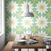 Azulejos de Cerámica Pintados a Mano de Estilo Nórdico Retro, 300x300, Clásicos y Sencillos para Apartamentos, Villas, Restaurantes y Baños