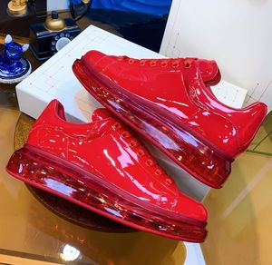 Nouvelles chaussures de sport et de marche tendance en cuir verni couleur unie à lacets pour hommes et femmes 2026 – Chaussures chunky pour filles - Product Image 4