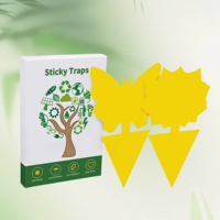 Piège à mouches à fruits écologique Pièges à mouches collants jaunes pour utilisation intérieure/extérieure Plantes Insectes