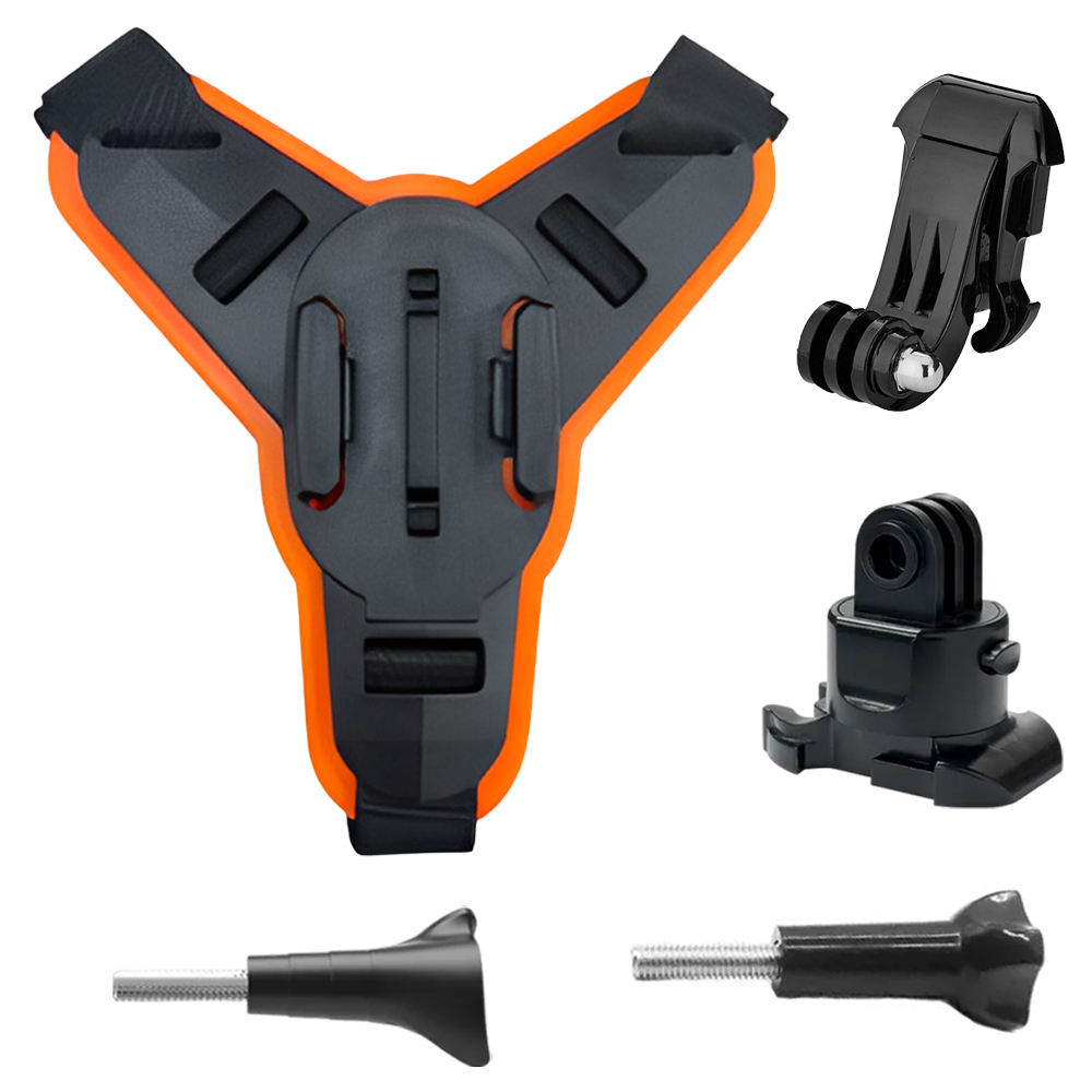 HONGDAK Off-Road Vehicle Helmet Fixing Bracket Set for Gopro Accessories Helmet Chin Bracket 5 in 1 Set