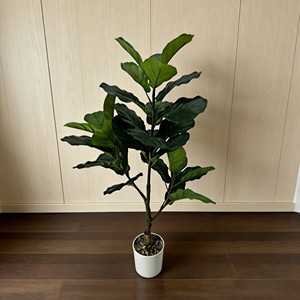 <b>Artificial</b> <b>Tree</b> Green Potted with Piano Leaf Banyan Ornaments for Living Room Floor Simulation - Product Image 6
