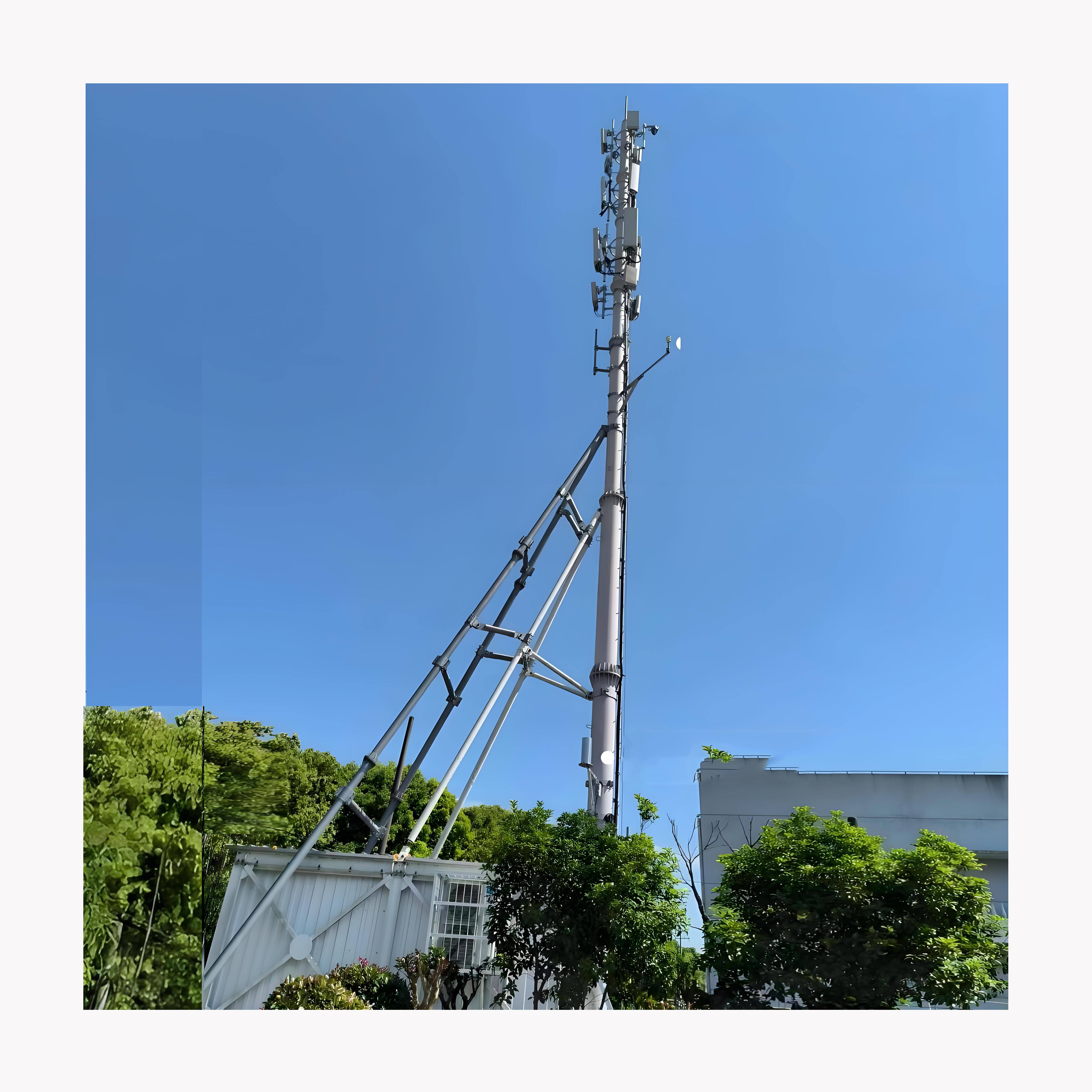 High Quality Steel Monopole Antenna Towers for Telecommunication