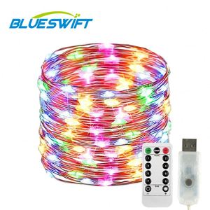 Fée de Noël Lumière Extérieure D'intérieur Scintillement Décoration Sapin De Noël 10M 100 A MENÉ Des Lumières De Ficelle - Product Image 1