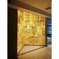 Feuille de pierre ultra mince naturelle 1-2mm Barre d'ardoise translucide Revêtement mural de fond d'hôtel Panneau mural en marbre rétro-éclairé de luxe