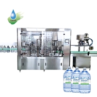 Chaîne de production clé en main pour l'embouteillage d'eau pure en grandes bouteilles de 10L et 15L, ligne complète d'emballage de bouteilles PET