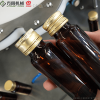 Kustom profesional botol kaca anggur semi otomatis tutup kunci logam mesin capping ropp