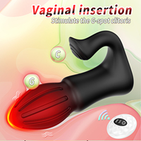 TMM Fernbedienungsfähiger Silikon-Vibrator-Analplug mit 7 Geschwindigkeiten, Kabelloser Prostata-Massager, P-Punkt Anal-Sexspielzeug für Männer/Frauen