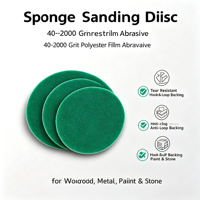 Disque de ponçage en mousse éponge Fortunebrasive avec film PET, 3, 4, 5 pouces, auto-agrippant, pour ponçage humide ou sec, grains 80-3000, pour polissage de peinture automobile