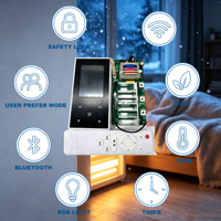 Termostato Digital para Calefacción del Hogar, Controlador de Temperatura Personalizado, Controlador de Calefacción de Doble Montaje Universal OEM