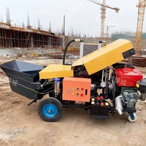 Pompe à béton bibo, mini-pompe à béton diesel, prix de la pompe à béton, machines d'ingénierie et de construction - Product Image 5