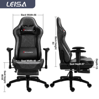 Chaise de course et de Gaming multifonctionnel ergonomique, pivotante, 180 degrés, pour ordinateur de bureau, promo BIFMA