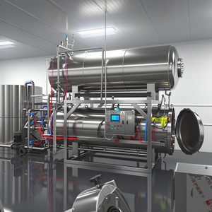Nuevo <span class=keywords><strong>esterilizador</strong></span> <span class=keywords><strong>de</strong></span> alimentos Autoclave <span class=keywords><strong>de</strong></span> baño <span class=keywords><strong>de</strong></span> agua automático Tastech para restaurantes, carne, alimentos enlatados, granjas, componentes centrales, bomba PLC - Product Image 5