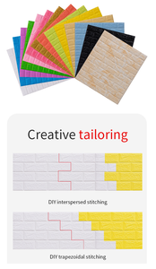 3d pe mousse autocollant mural 3d auto-adhésif <span class=keywords><strong>papier</strong></span> <span class=keywords><strong>peint</strong></span> pour la décoration de la maison - Product Image 2