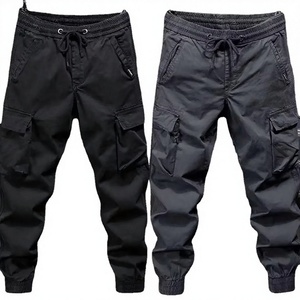 Custom OEM Manufacturer Wholesale Heavyweight Cotton Drawstring Multi Pocket Jogger Trousers Streetwear Men Cargo Pants - Product Image 2