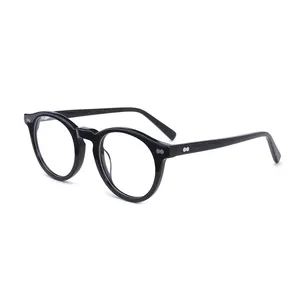 New Trend Blue Light Blocking Retro Glasses Acetate Eyewear Fashionable Glasses For Men Women