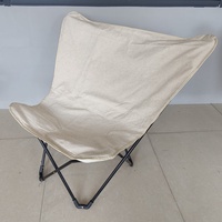 Chaise Papillon - Chaise Pliante Haute d'Extérieur à Trois Côtés Enveloppants, Portable et à Dossier Haut pour Loisirs en Plein Air
