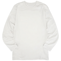 T-shirts formels pour hommes à manches longues en coton 100% de haute qualité, col roulé, brodés, tricotés, imprimés en sérigraphie, écologiques