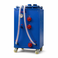 Nouvelle unité de filtration d'huile usagée portable, manomètre 0,3 MPa, alimentation 220V, débit 15L/H, garantie 2 ans ; usage industriel