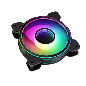 Ventilateur rgb haute technologie 120mm, 2 pièces, miroir infini ARGB, système de refroidissement pour <span class=keywords><strong>pc</strong></span> <span class=keywords><strong>gamer</strong></span>, avec production visuelle - Product Image 3