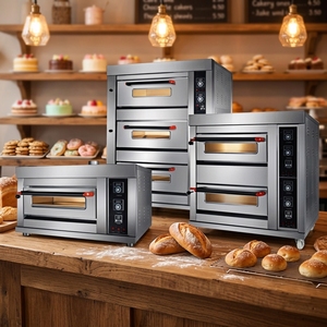 Nouveau four à gaz commercial à 4 niveaux - Automatique, facile à utiliser, grande capacité, machine industrielle pour la cuisson du pain/gâteaux, farine/noix - Product Image 1