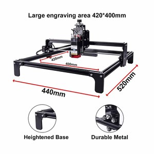 Máquina de Grabado Láser Portátil para Metal, Mini Router de Escritorio 4240 40W, Grabador con Interruptor de Límite, Corta Madera MDF, 40W, Opti Original - Product Image 2