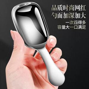 Stainless Steel Tea Scoop Mini <b>Spoon</b> Coffee <b>Measuring</b> <b>Spoon</b> Ergonomic Handle Simple Style Round Shape - Product Image 3