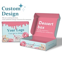 Boîtes d'Emballage Alimentaire en Papier Pliables avec Logo Personnalisé, Écologiques et de Qualité Alimentaire, pour Gâteaux, Biscuits, Pains, Pâtisseries, Donuts et Macarons